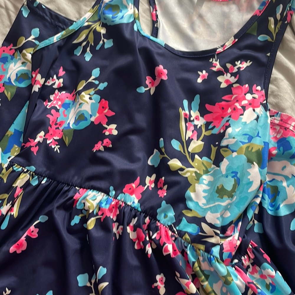 Flowered maxi dress